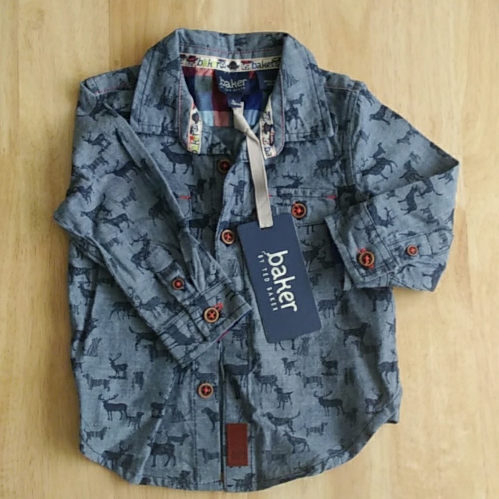 🌟NWT Ted Baker Denim Shirt